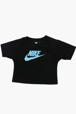 Clearance T-Shirt Girocollo con Stampa Logo a Contrasto Abbigliamento