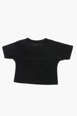 Clearance T-Shirt Girocollo con Stampa Logo a Contrasto Abbigliamento