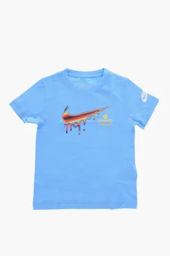 Discount T-shirt Girocollo con Stampa Logo Bambino Abbigliamento