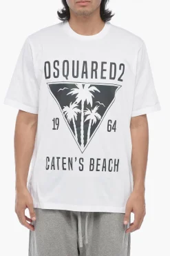Outlet T-Shirt Girocollo Con Stampa Iridiscente Uomo T-Shirt