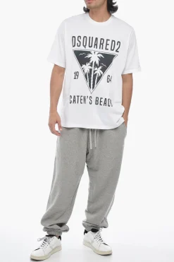 Outlet T-Shirt Girocollo Con Stampa Iridiscente Uomo T-Shirt