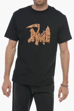 Sale T-Shirt Girocollo con Stampa sul Fronte Uomo T-Shirt