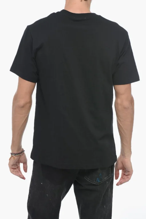 Sale T-Shirt Girocollo con Stampa sul Fronte Uomo T-Shirt