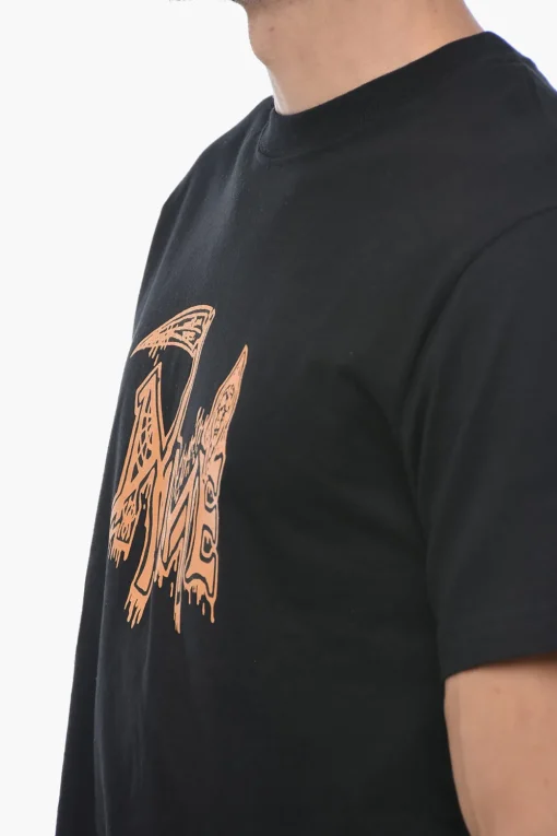 Sale T-Shirt Girocollo con Stampa sul Fronte Uomo T-Shirt