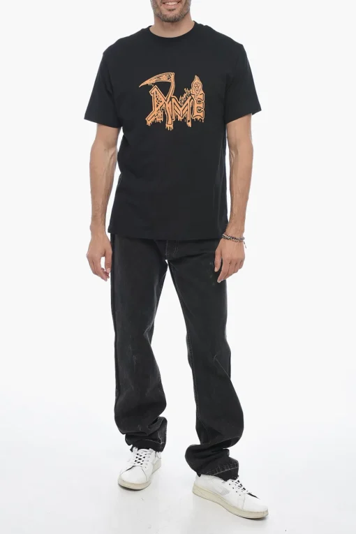 Sale T-Shirt Girocollo con Stampa sul Fronte Uomo T-Shirt