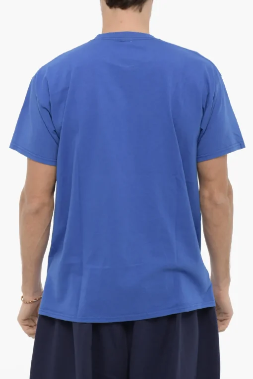 Clearance T-shirt Girocollo con Stampa In Rilievo e A Contrasto Uomo T-Shirt