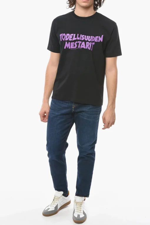 Best T-Shirt Girocollo con Stampa a Contrasto Uomo T-Shirt