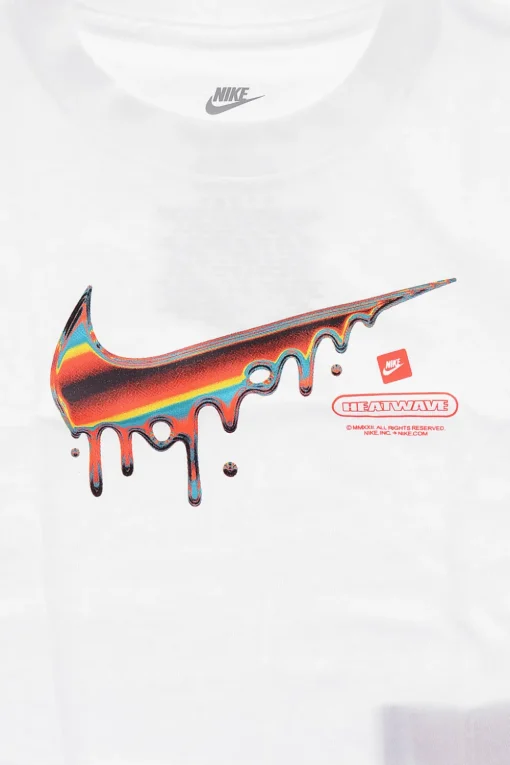 T-shirt Girocollo con Stampa Frontale>Nike KIDS Hot