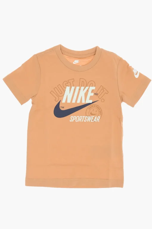 T-Shirt Girocollo con Stampa Frontale>Nike KIDS Hot