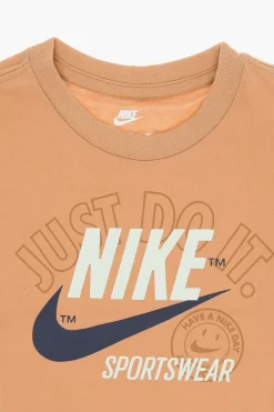 T-Shirt Girocollo con Stampa Frontale>Nike KIDS Hot