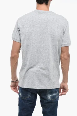 T-Shirt Girocollo con Taschino Logato>Dsquared2 Sale