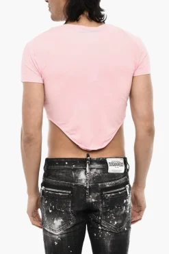 Sale T-shirt Girocollo Crop Uomo T-Shirt