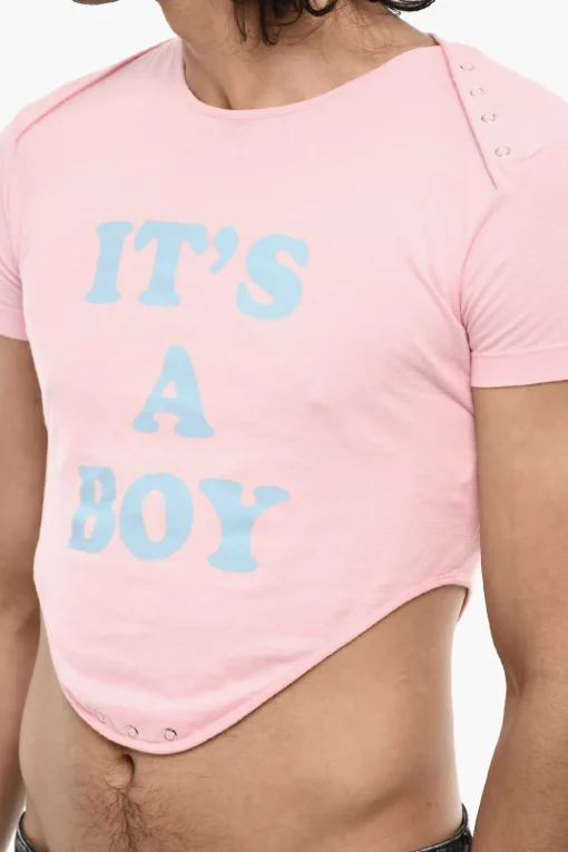 Sale T-shirt Girocollo Crop Uomo T-Shirt