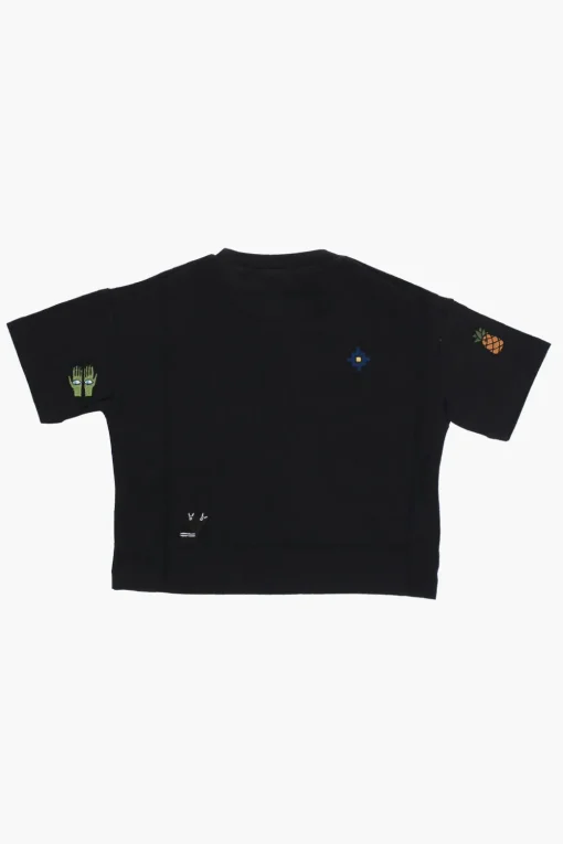 T-shirt Girocollo Crop con Ricami>Dsquared2 Kids Best