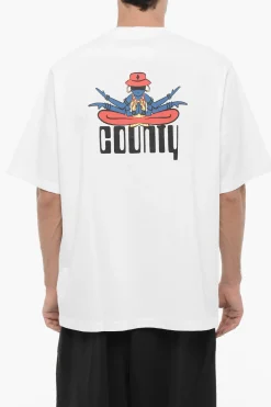 T-Shirt Girocollo DISCO GOD Stampata>Marcelo Burlon Sale