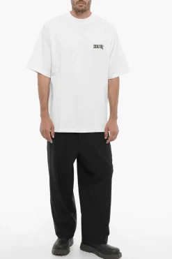 T-Shirt Girocollo DISCO GOD Stampata></noscript>Marcelo Burlon Sale