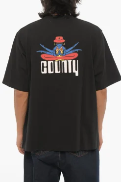 T-Shirt Girocollo DISCO GOD Stampata>Marcelo Burlon Online