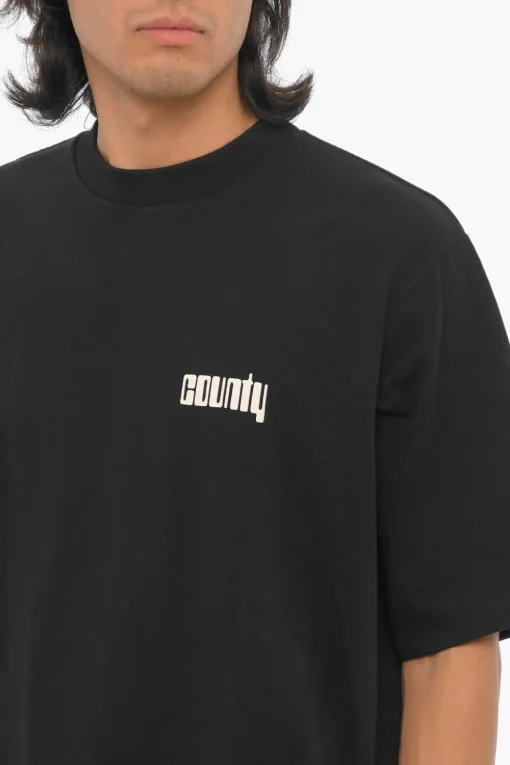 T-Shirt Girocollo DISCO GOD Stampata>Marcelo Burlon Online