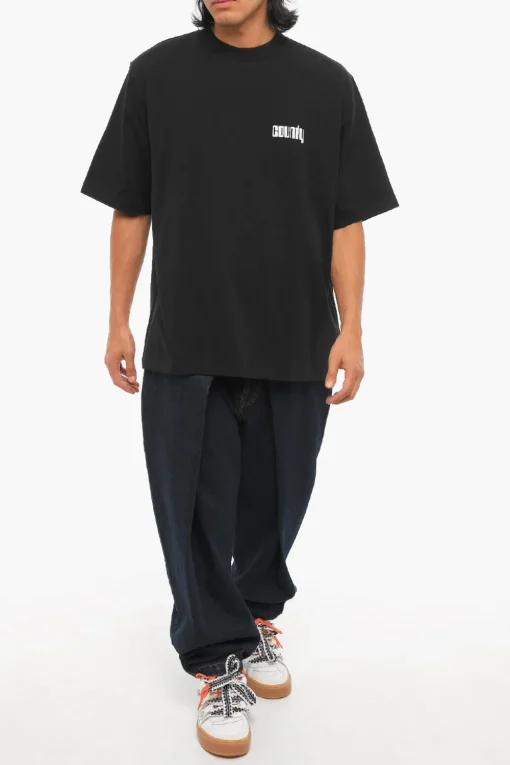 T-Shirt Girocollo DISCO GOD Stampata>Marcelo Burlon Online