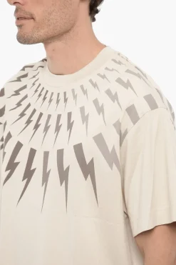 T-shirt Girocollo Easy Fit con Stampa></noscript>Neil Barrett Clearance