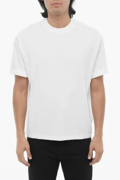 Discount T-Shirt Girocollo Easy Fit in Tinta Unita Uomo T-Shirt