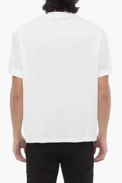 Discount T-Shirt Girocollo Easy Fit in Tinta Unita Uomo T-Shirt