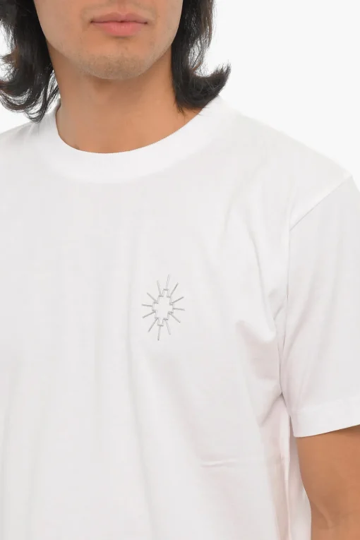 T-Shirt Girocollo ECLIPSE CROSS in Tinta Unita>Marcelo Burlon Fashion