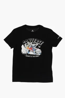 T-Shirt Girocollo FLAMING CHUCK MOBILE Stampata sul Fronte>Converse KIDS Best