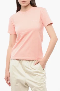 Best T-Shirt Girocollo in Cotone Monocromo Donna T-Shirts E Tops