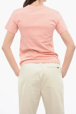 Best T-Shirt Girocollo in Cotone Monocromo Donna T-Shirts E Tops