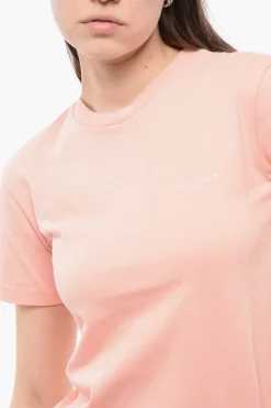 Best T-Shirt Girocollo in Cotone Monocromo Donna T-Shirts E Tops