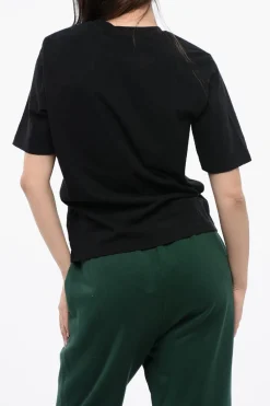 T-shirt Girocollo in Cotone con Logo Stampato>Dsquared2 Sale
