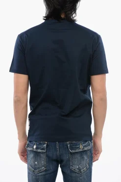 Online T-Shirt Girocollo in Cotone con Logo Stampato Uomo T-Shirt
