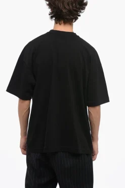 Discount T-shirt Girocollo in Cotone con Stampa Frontale Uomo T-Shirt