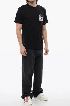 T-shirt Girocollo In Cotone 23 Slim Fit></noscript>Off-White New