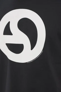 T-shirt Girocollo In Cotone con Stampa a Contrasto></noscript>Acne Studios Hot