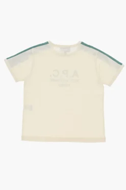 Best T-shirt Girocollo In Cotone con Bande Laterali a Contrasto Bambino Abbigliamento