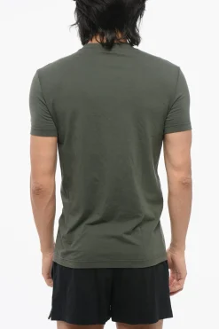 T-Shirt Girocollo in Misto Cotone>Dsquared2 Online