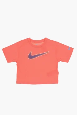 T-Shirt Girocollo in Tinta Unita con Logo Lurex>Nike KIDS Discount