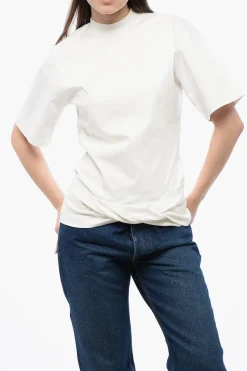 Discount T-shirt Girocollo in Tinta Unita Donna T-Shirts E Tops