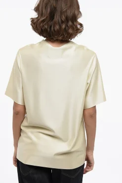 Fashion T-Shirt Girocollo in Viscosa Stretch Donna T-Shirts E Tops
