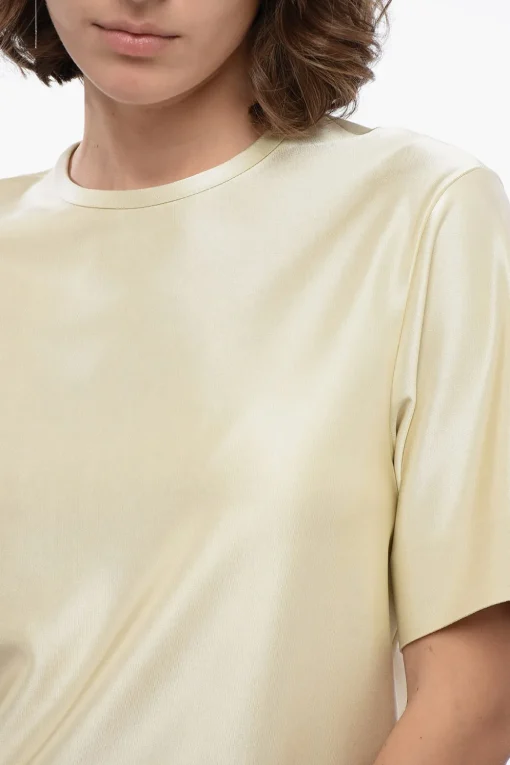 Fashion T-Shirt Girocollo in Viscosa Stretch Donna T-Shirts E Tops