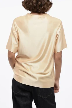 Fashion T-Shirt Girocollo in Viscosa Stretch Donna T-Shirts E Tops