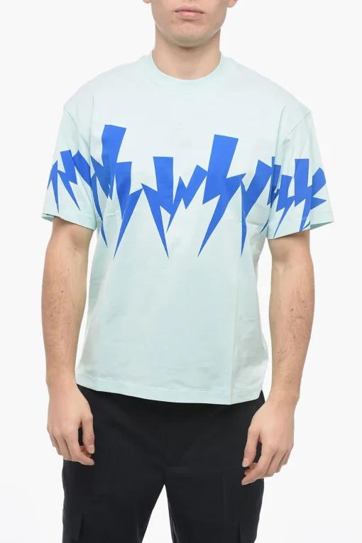 Outlet T-Shirt Girocollo JUMBLED BOLT Slim Fit Uomo T-Shirt