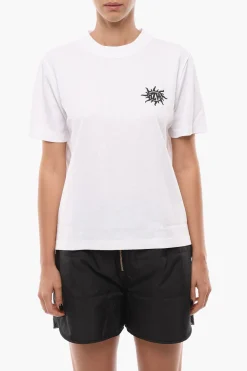 Online T-Shirt Girocollo KJERAG LOGOS Stampata sul Retro Donna T-Shirts E Tops