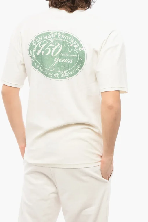 Online T-shirt Girocollo LEHMAN BRTHERS In Cotone Con Stampa sul Retro Uomo T-Shirt