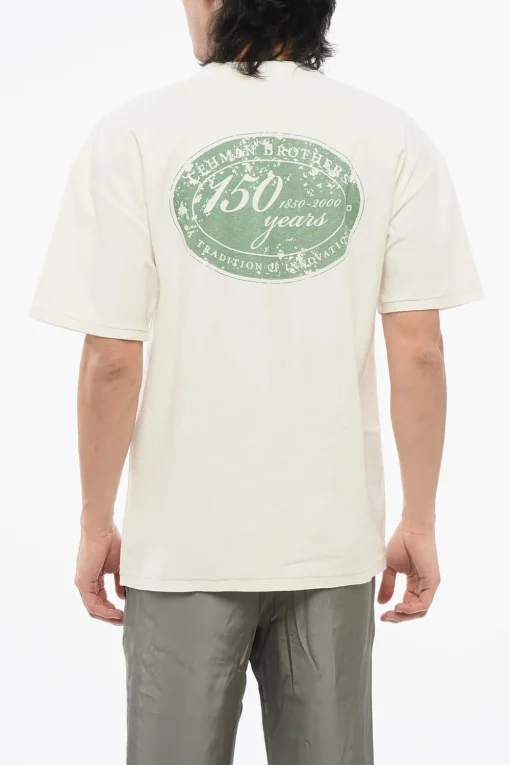 Online T-shirt Girocollo LEHMAN BRTHERS In Cotone Con Stampa sul Retro Uomo T-Shirt
