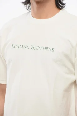 Online T-shirt Girocollo LEHMAN BRTHERS In Cotone Con Stampa sul Retro Uomo T-Shirt