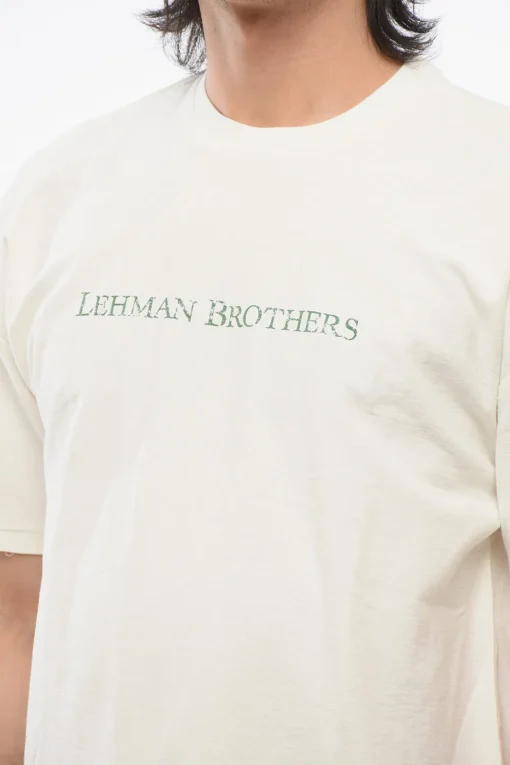 Online T-shirt Girocollo LEHMAN BRTHERS In Cotone Con Stampa sul Retro Uomo T-Shirt