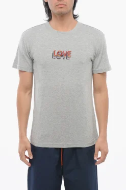 Online T-Shirt Girocollo LOVE con Ricamo Uomo T-Shirt